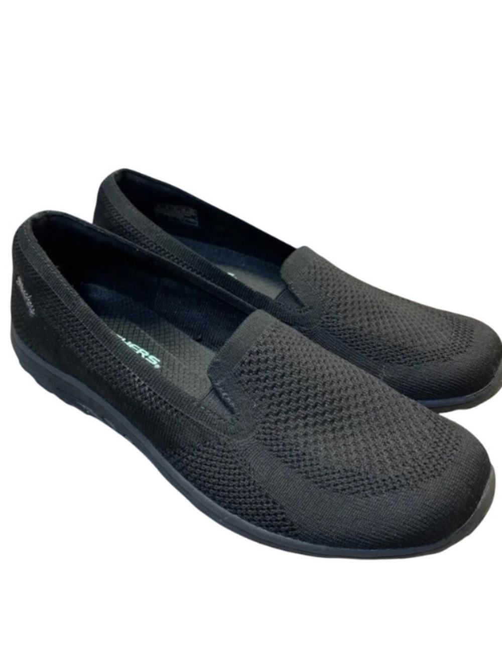 Women's Skechers Black Reggae Fest Enjoy Casual Flats - 49679